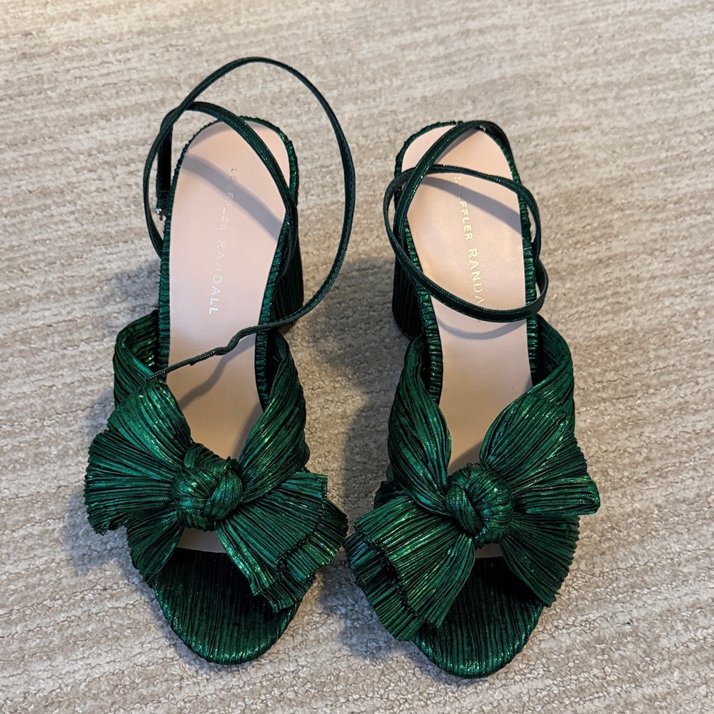 Loeffler Randal Bow Sandal Heel